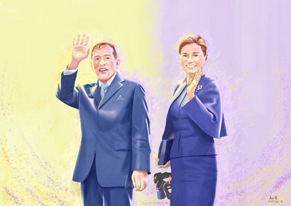 ภาพวาดพระเจ้าอยู่หัว ร.10 และสมเด็จพระราชินีสุทิดา 2025